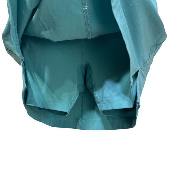 Columbia Blue Stretch Pleasant Creek Built In Bra & Shorts SPF 50 Tennis Dress - Picture 3 of 11